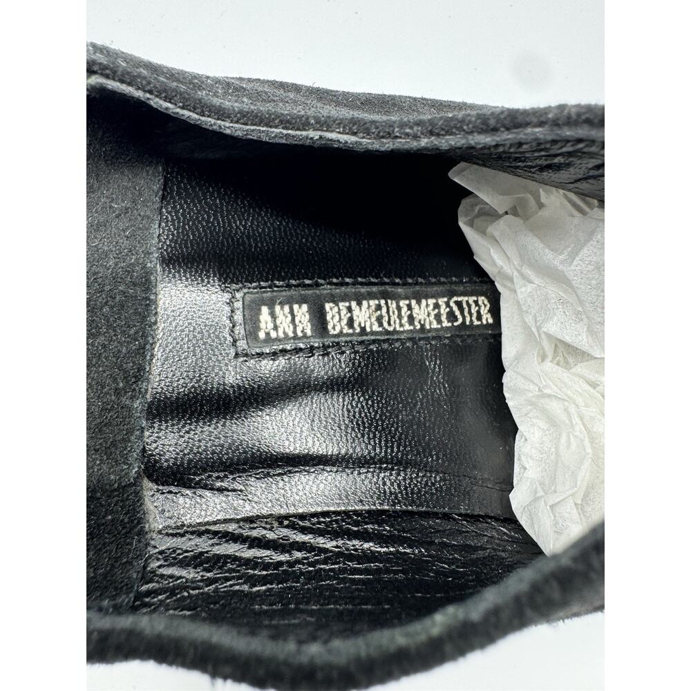 Ann Demeulemeester Vintage 90’s Black Suede Mules. Gum Sole - Picture 11 of 12